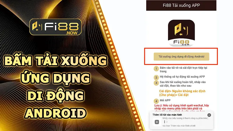 Hướng dẫn tải app Fi88